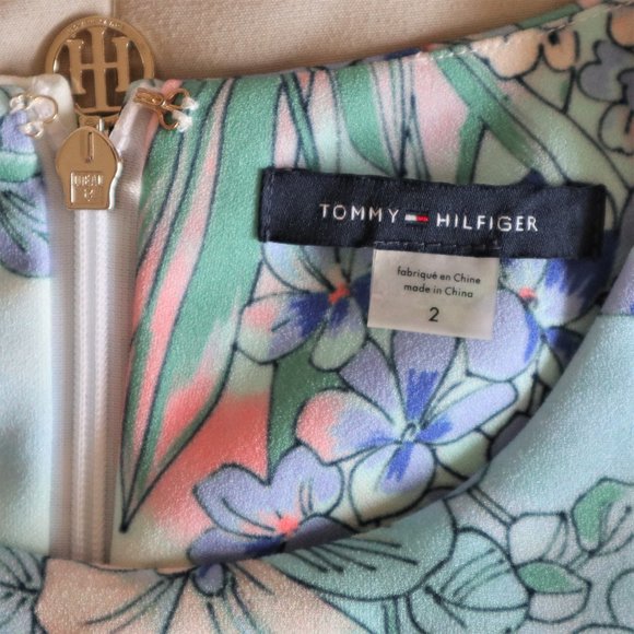 Turquoise Floral Sleeveless Fit and Flare Dress - Picture 6 of 8